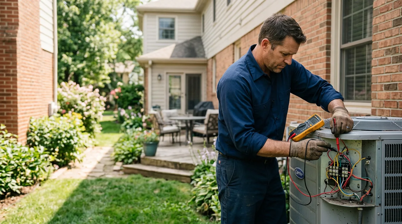 HVAC technician working near Moulton, IA